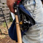 撥水デニム　ペグケース　装着イメージ