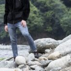 起毛ストレッチデニム パンツ