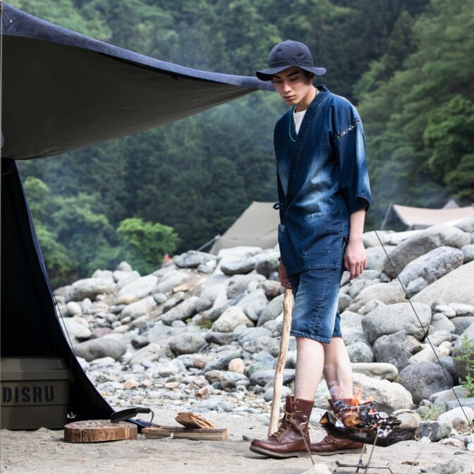 デニム甚平Godisru