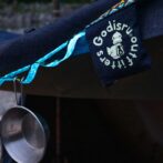 光る　明かり　キャンプ　ハンギングロープ