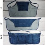 撥水　デニム　エプロン　腰巻