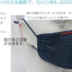 SEK　抗ウイルス布デニムマスク