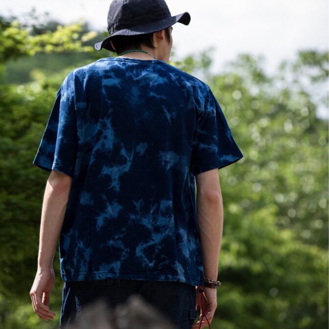 インディゴ　タイダイ　後
