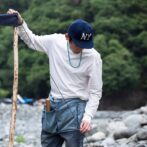 撥水　デニム　腰巻