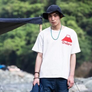 フジヤマ プリント ビッグPOKE T　BIG SILHOUETTE  TEE