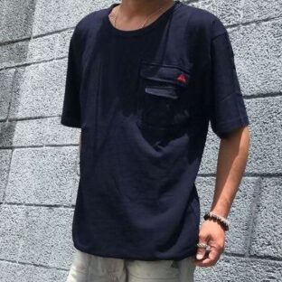 インディゴ ビッグ T　BIG SILHOUETTE POKE TEE