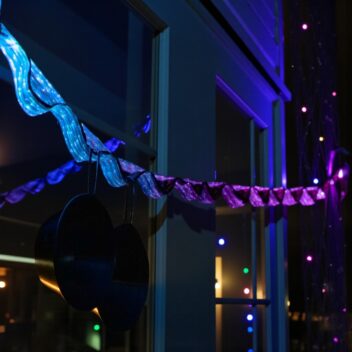 光るハンギングロープ