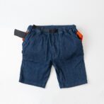 撥水デニム　バッグ　ショーツ