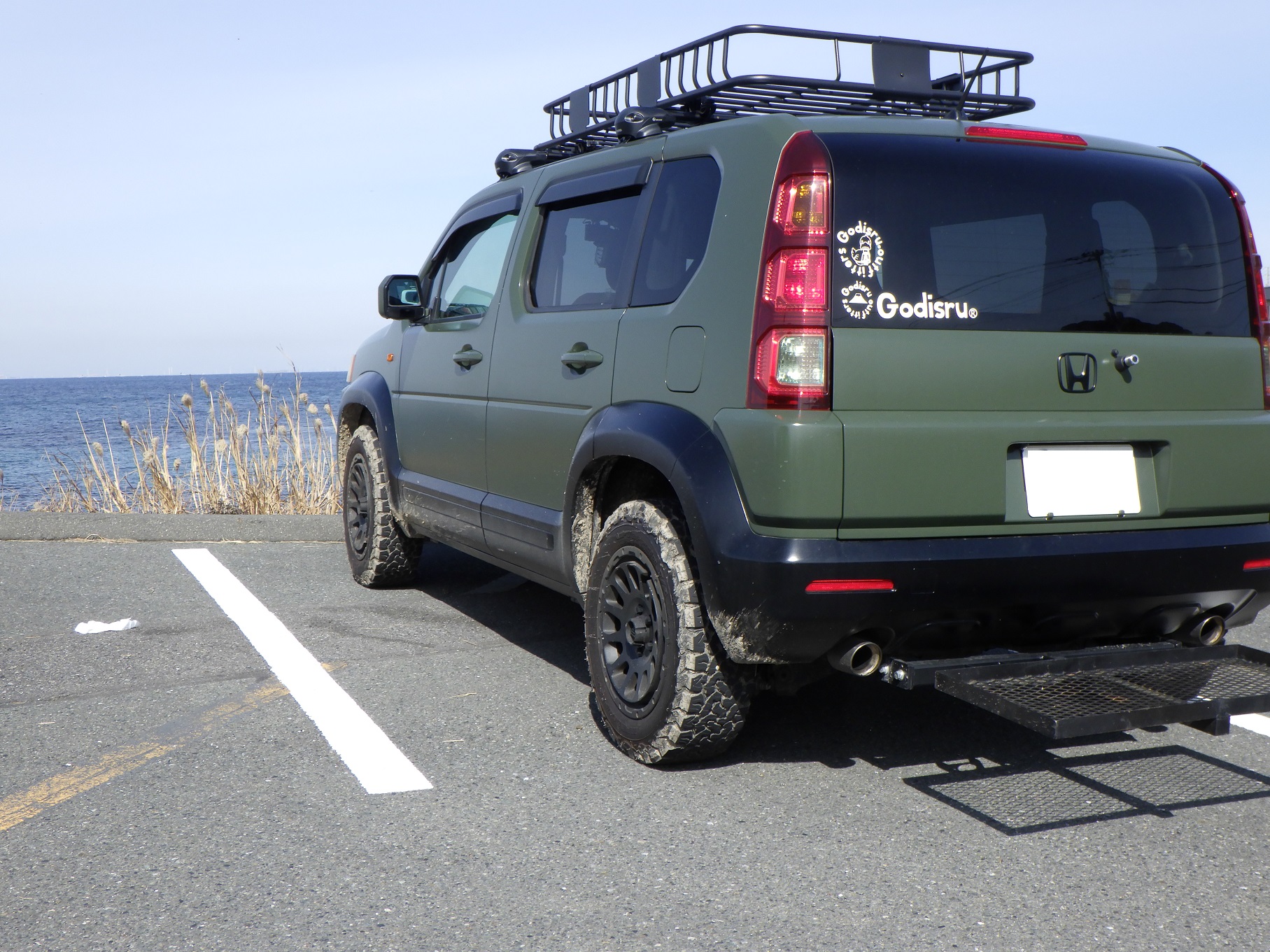 海辺の湯駐車場