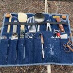 デニム食器小物ケース