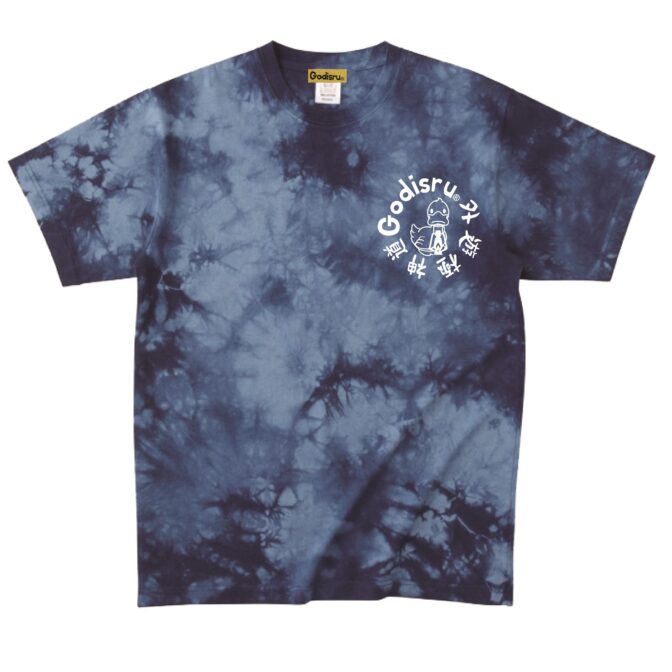 タイダイ　プリント　ネイビー