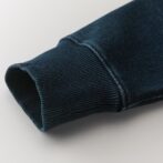 ジップパーカー袖リブ