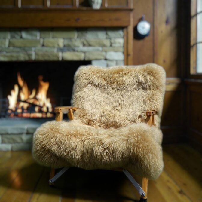 リアルファーチェアカバー