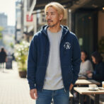 Godisru　インディゴZIPパーカー