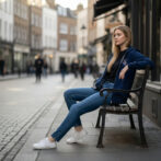 Godisru　インディゴZIPパーカー