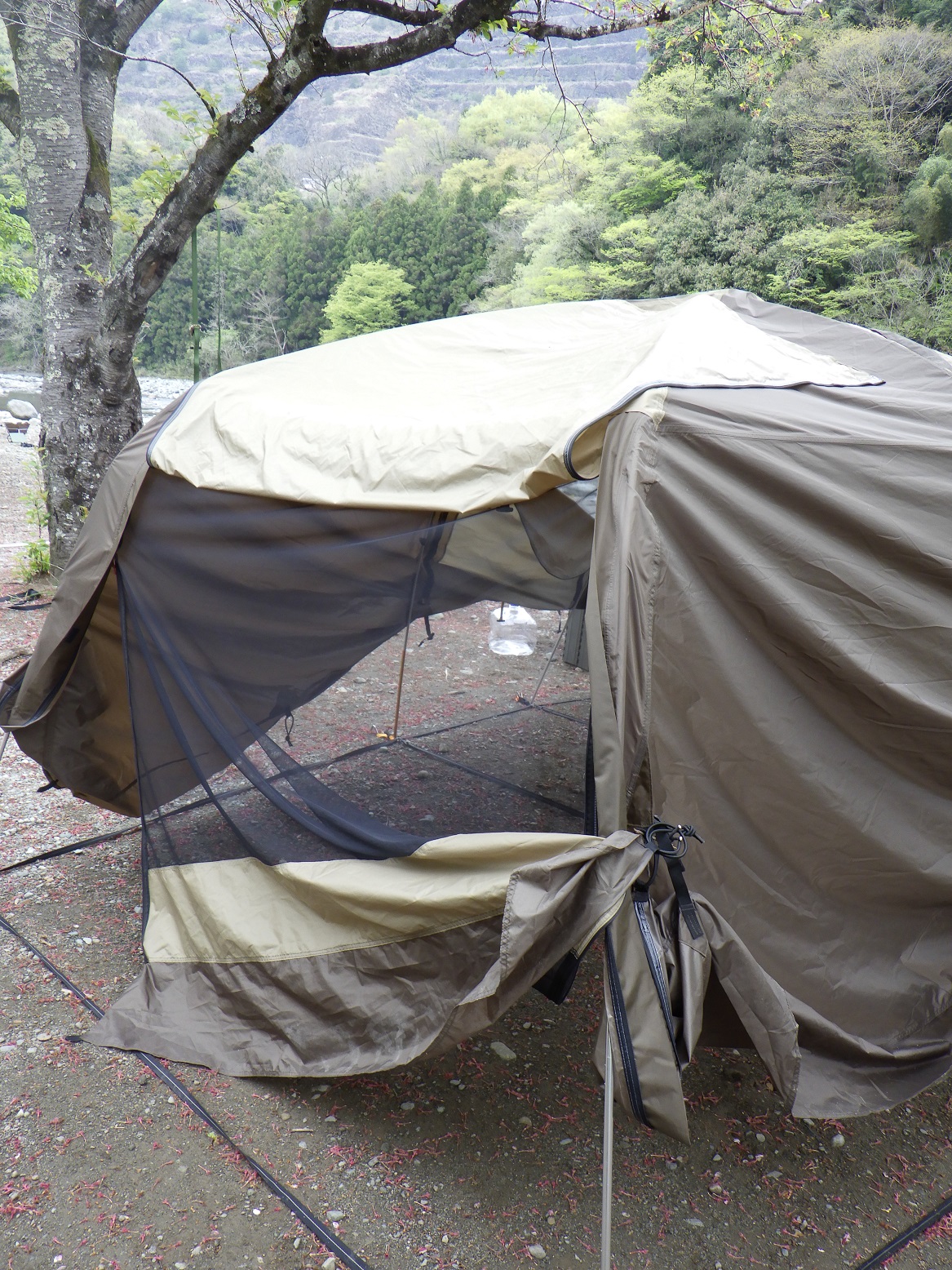 テント乾かし方