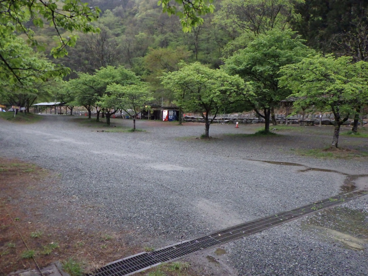 青野原オートキャンプ場 雨