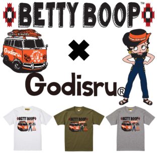 BettyBoop×Godisru 半袖プリントTEEベティーブープ