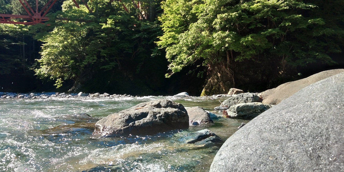 下村キャンプ場 道志川