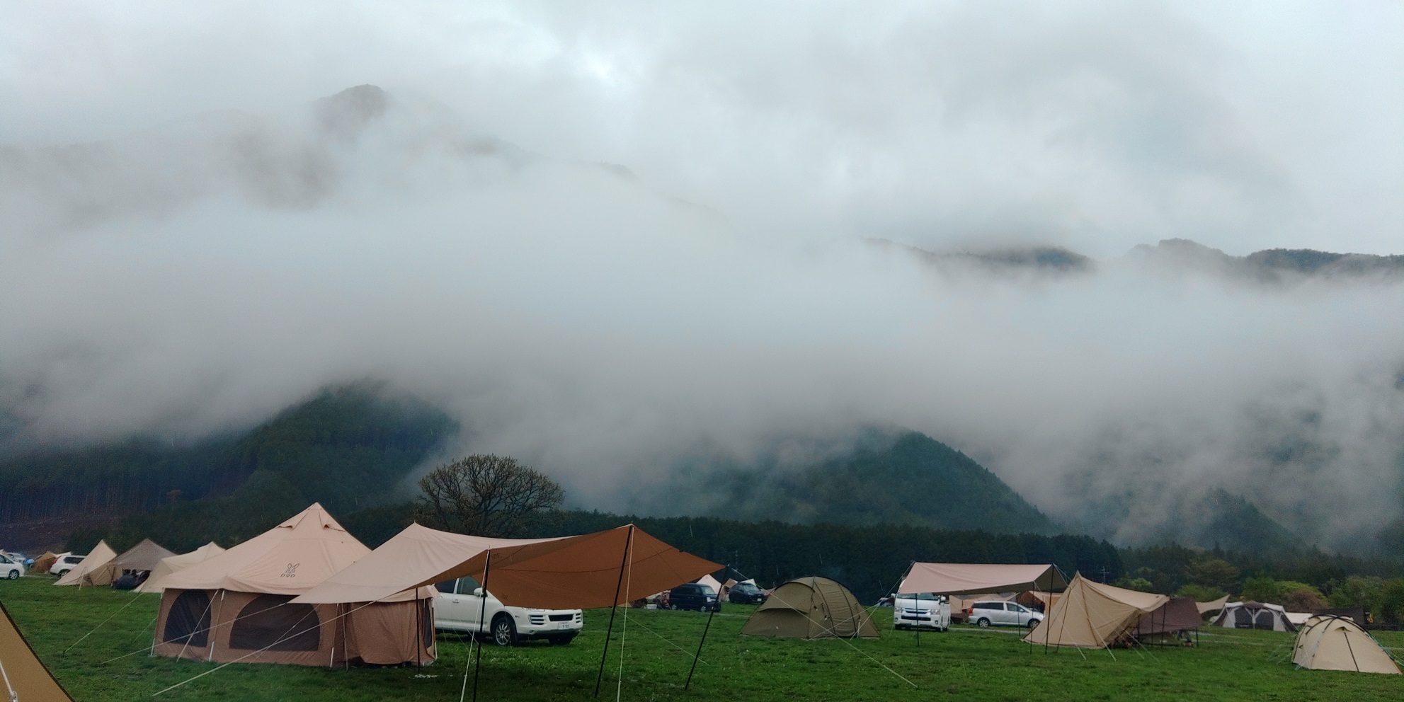 ふもとっぱら曇り