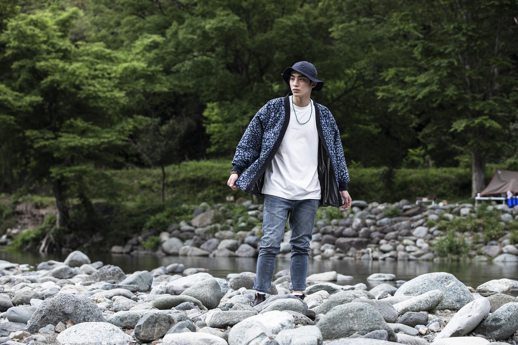 デニム　ハンテン