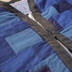 パッチワーク　デニム　半纏　ハンテン　半てん