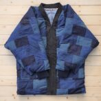 パッチワーク　デニム　半纏　ハンテン　半てん