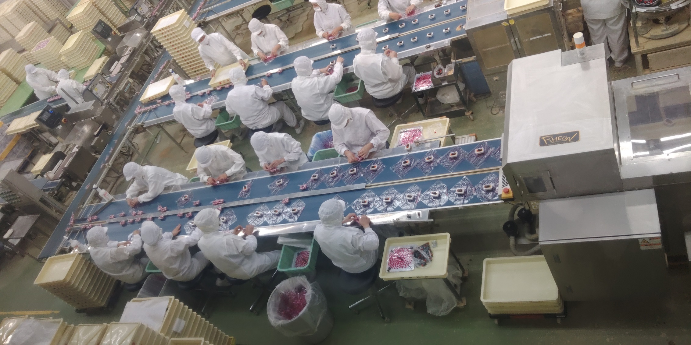 桔梗信玄餅　工場