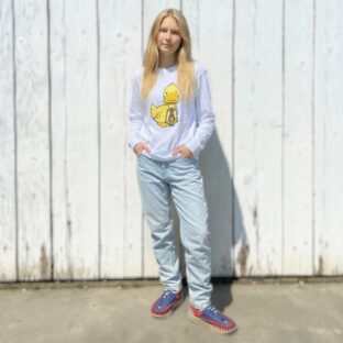 ゴディダック プリント ヘビーウェイト ロンＴＥＥ