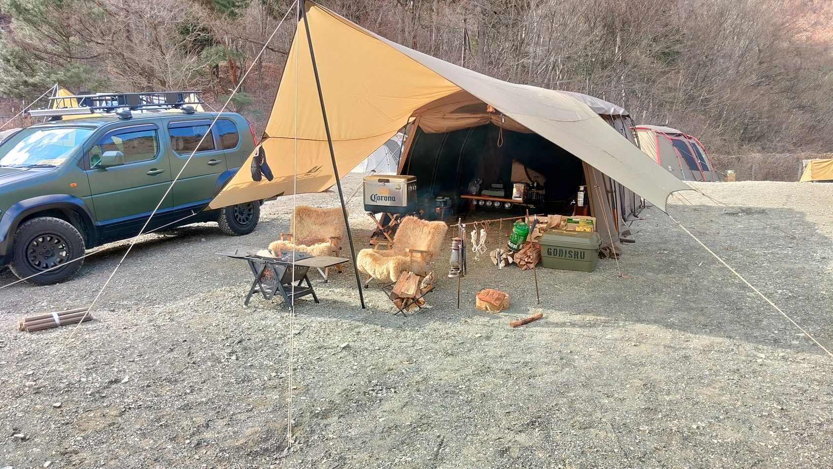 洪庵キャンプ場 年越し