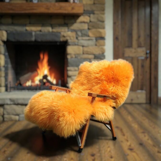 リアルファーチェアカバー