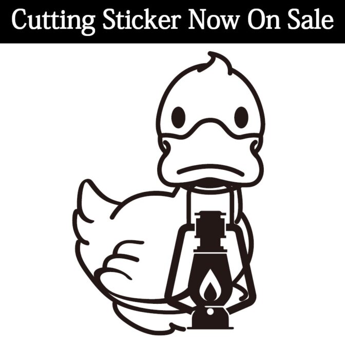 ゴディダック　カッティングステッカー