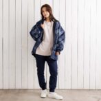 デニムジャガード　半纏