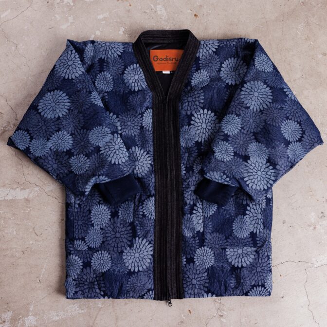 デニムジャガード　半纏