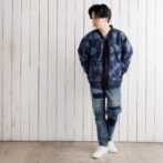 デニムジャガード　半纏