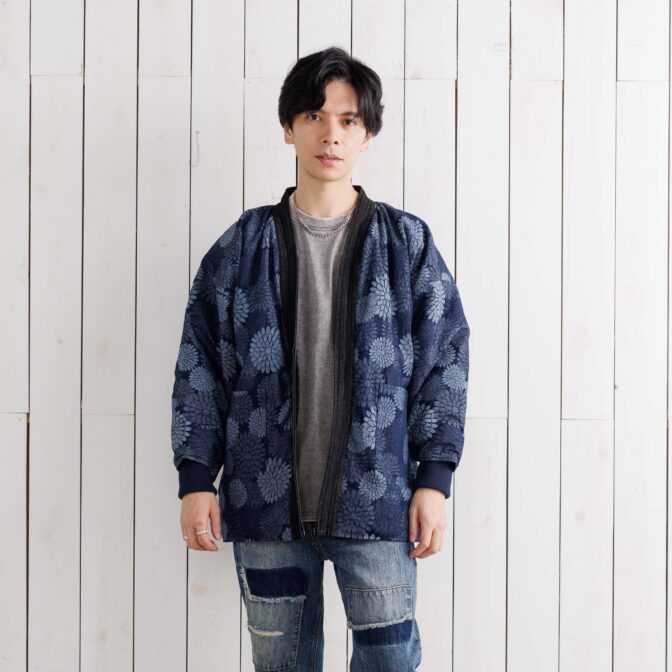 デニムジャガード　半纏