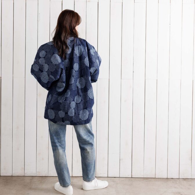 デニムジャガード　半纏