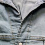 長袖ストレッチ開襟デニム