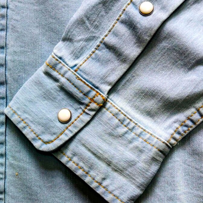 デニム開襟シャツ　Godisru