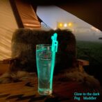 Glow-in-the-dark peg stirrer