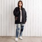 スカジャン　半纏　ハンテン　デニム