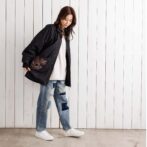 スカジャン　半纏　ハンテン　デニム