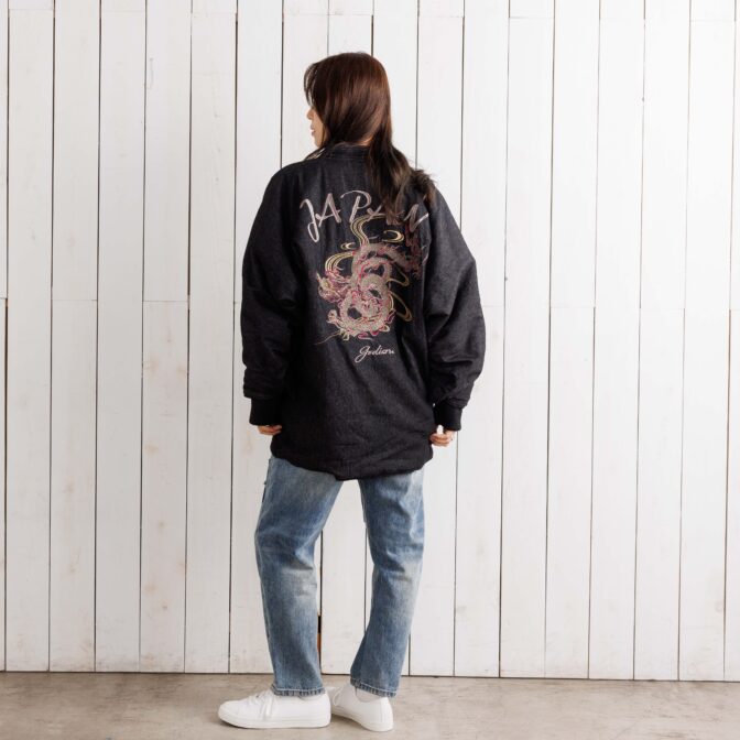 スカジャン　半纏　ハンテン　デニム