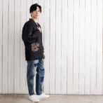 スカジャン　半纏　ハンテン　デニム