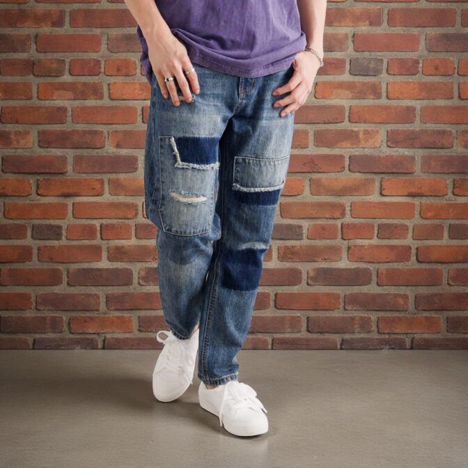 リメイクデニムパンツ