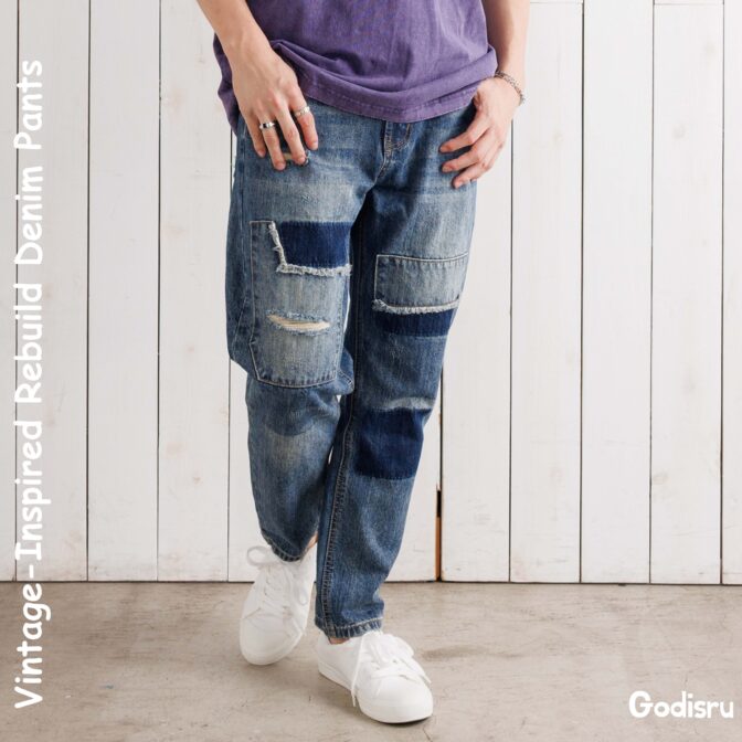 リメイクデニムパンツ