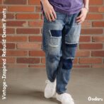 リメイクデニムパンツ