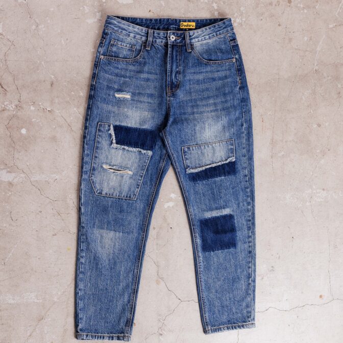 リメイクデニムパンツ