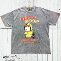 Godisru ×BETTY BOOP& GODDY-DUCK Sulfur Dye Tee