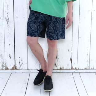 Denim Paisley Jacquard Shorts / デニムペイズリージャガードショーツ